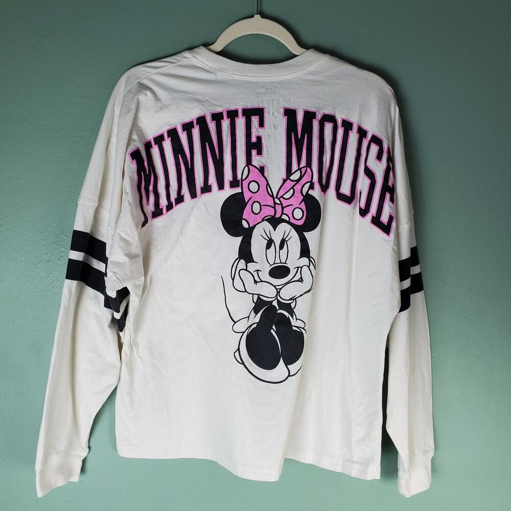 Disney Womens Minnie Mouse Long Sleeve Graphic Tee Shirt Size XL - Picture 2 of 4
